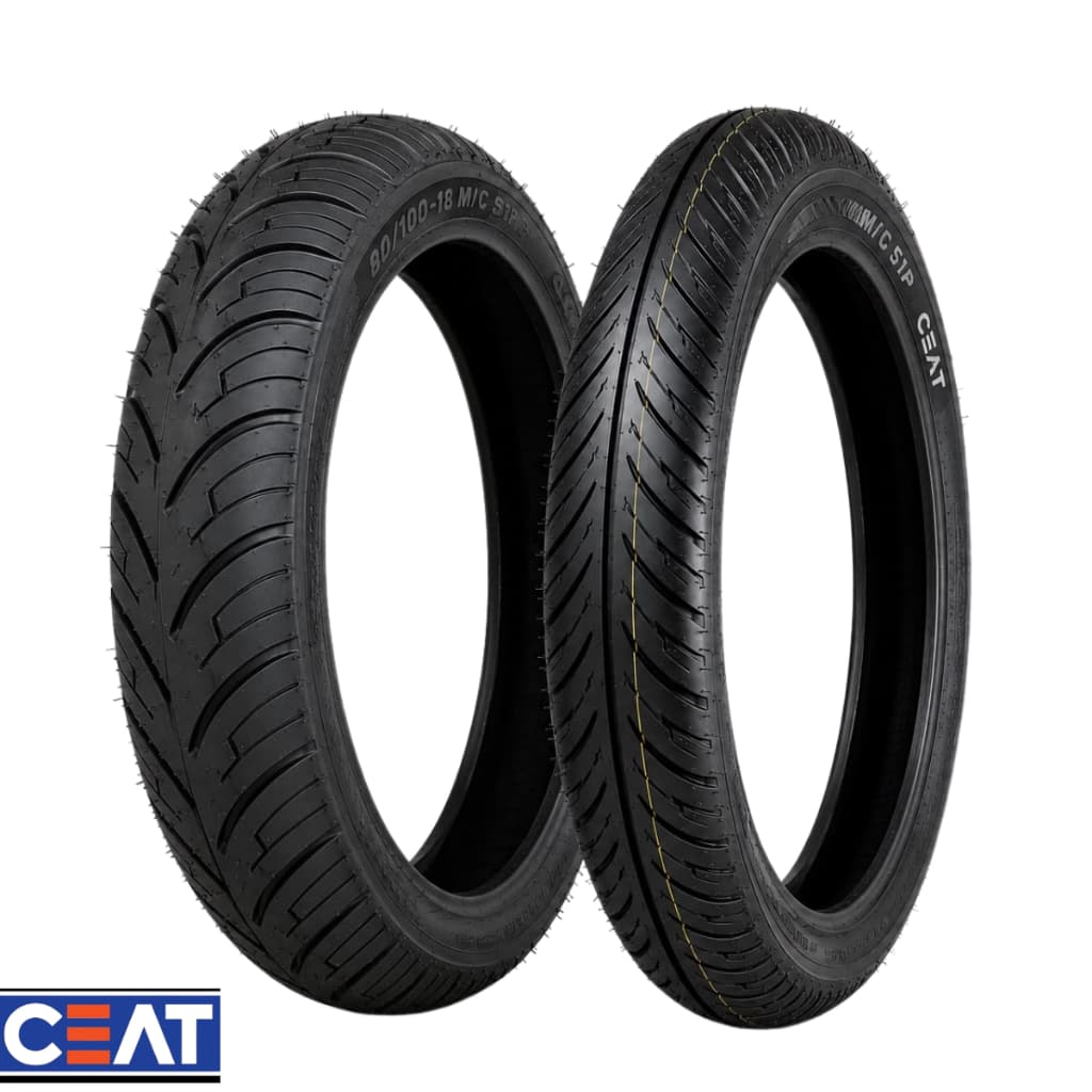 Par De Pneus Titan Fan Start 125 150 160 Fazer Factor 150 80/100-18 + 90/90-18 Ceat Sem Camara