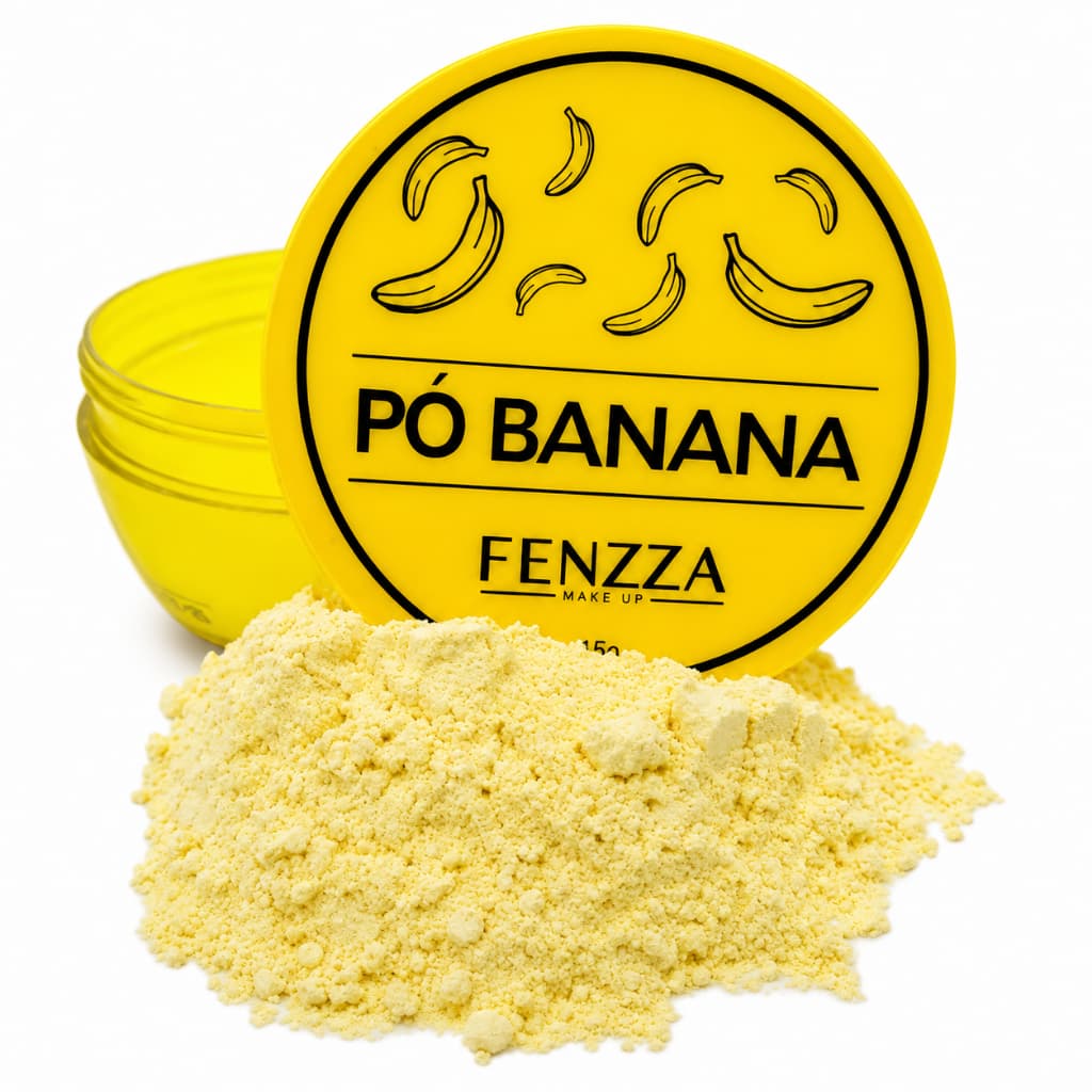 Pó Facial Banana Fenzza | Alta Fixação Acabamento Matte e Controle da Oleosidade