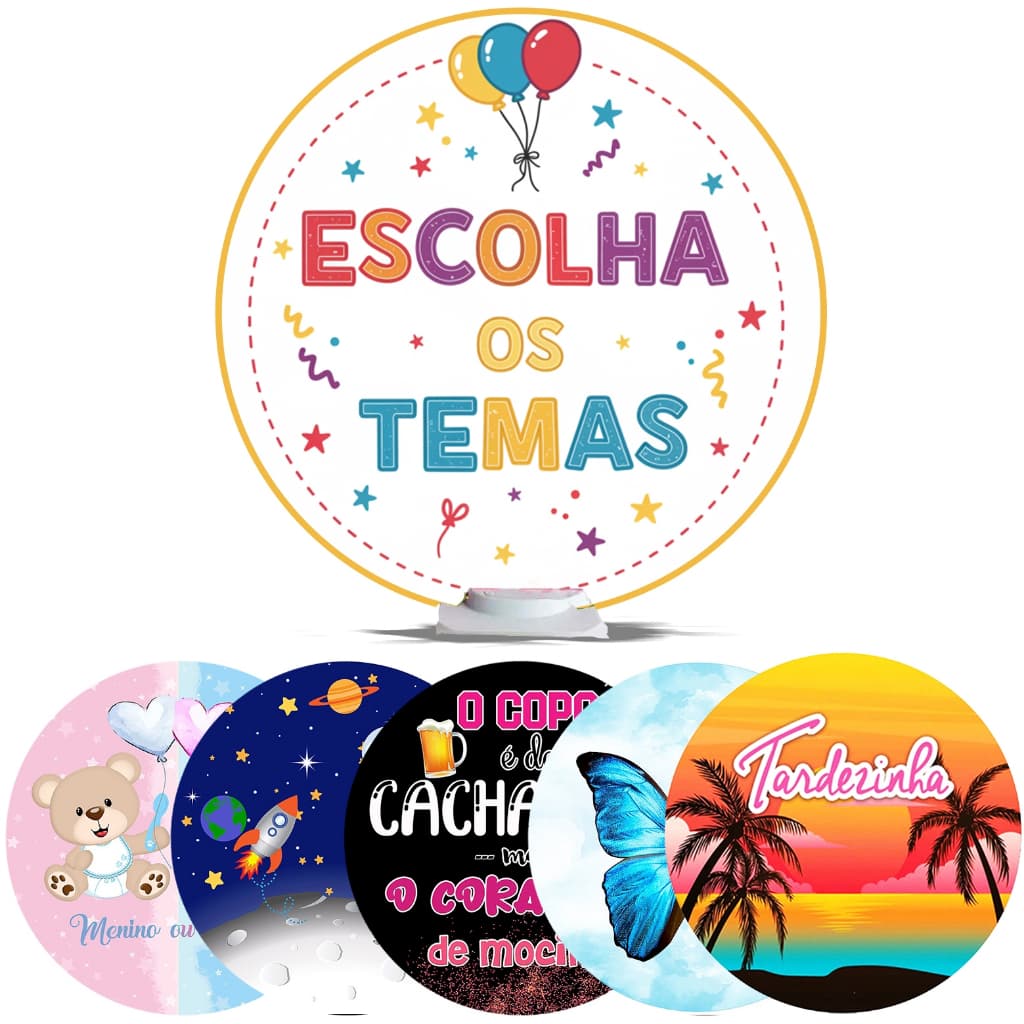 Kit 2 Mini Capas Painéis de Mesa 50cm - Escolha do Nosso Catálogo