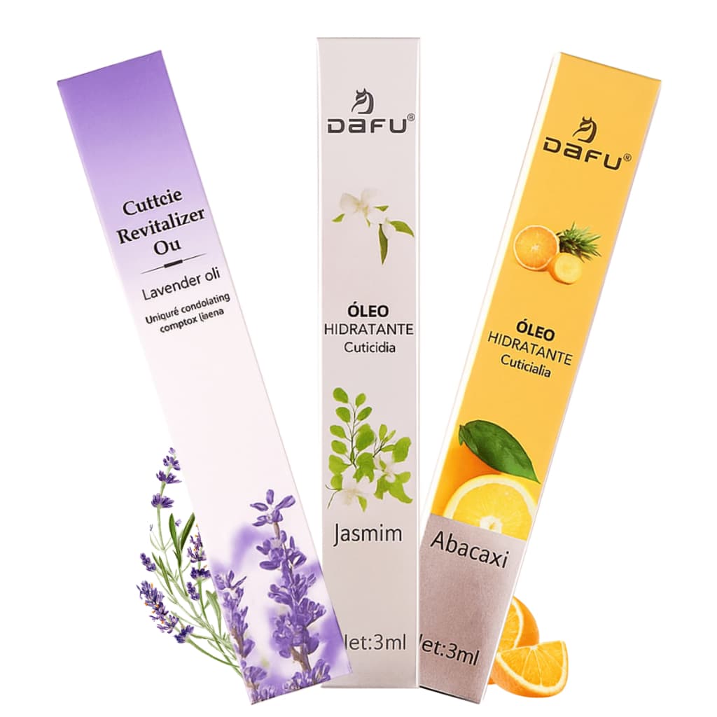 Kit 3 Canetas Óleo Hidratante para Cutícula Hidratação da Cutícula manicure pedicure