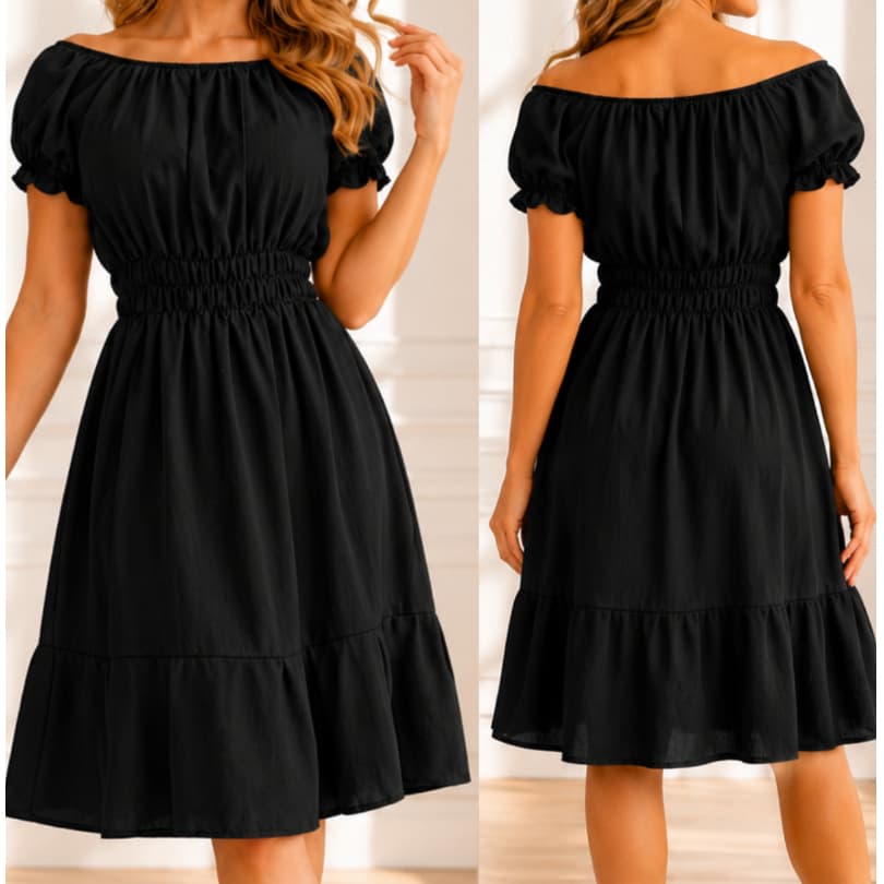 Vestido Feminino Plus Size Curve Ciganinha Midi Confortável no Joelho Lastec na Cintura
