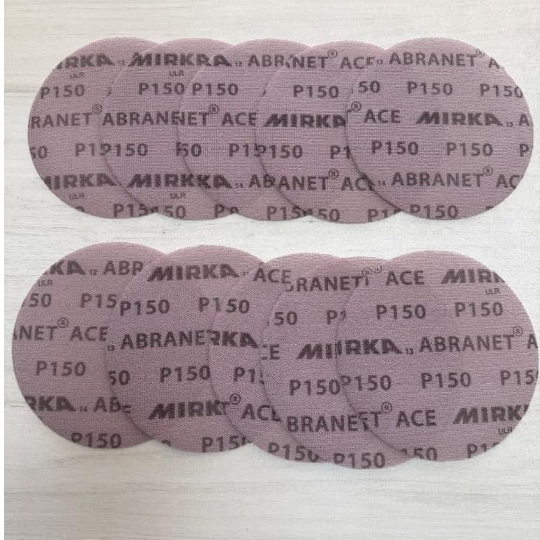 Kit 10 unidades Disco Lixa Tela Mirka Abranet 225mm/9 polegadas - disco abrasivo de alta performance