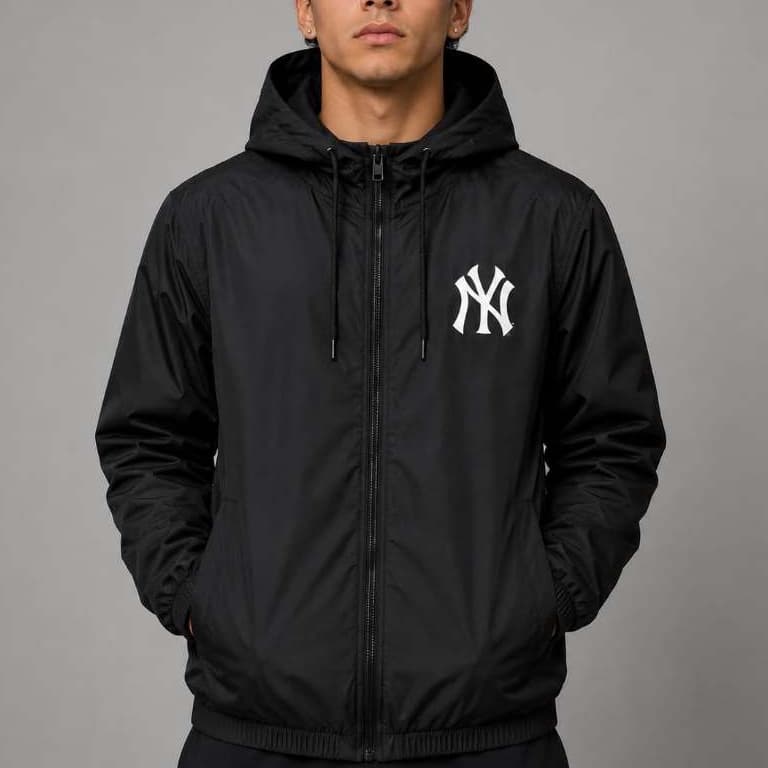 Casaco Corta Vento Blusa Masculina Corrida Streetwear Impermeável Com Capuz Esportivo Gola Alta