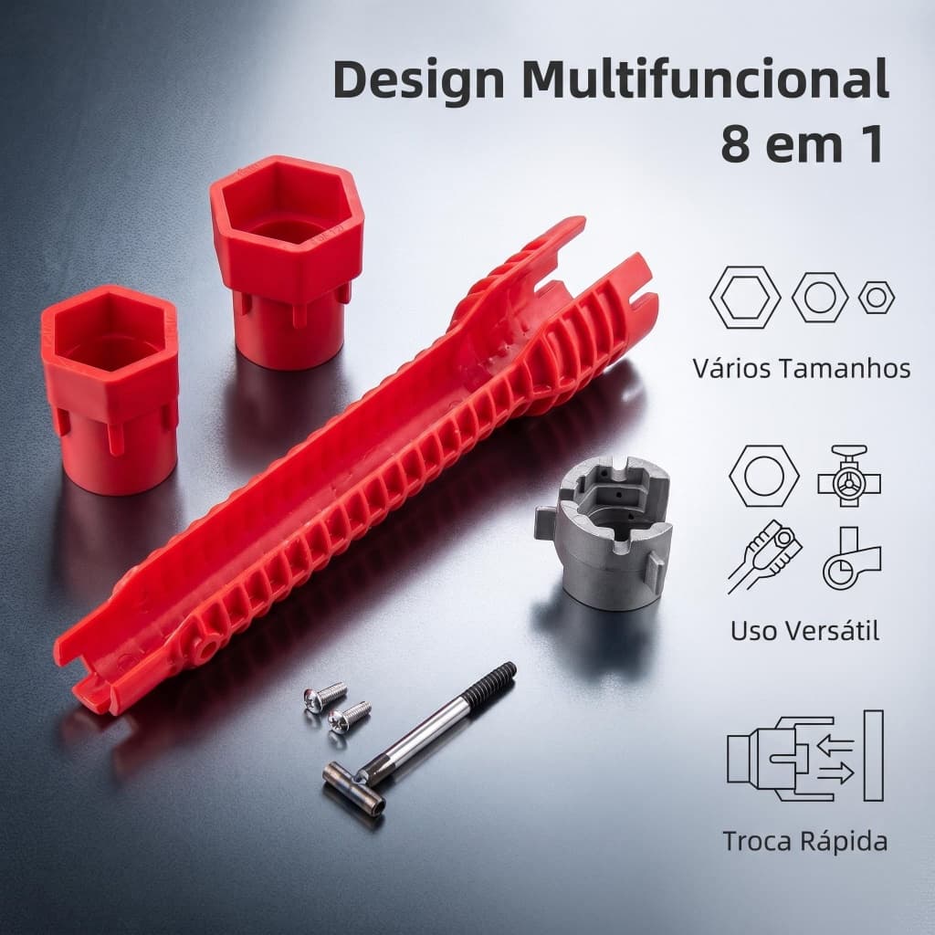 Chave Multiuso Para Trabalho de Encanador Profissional