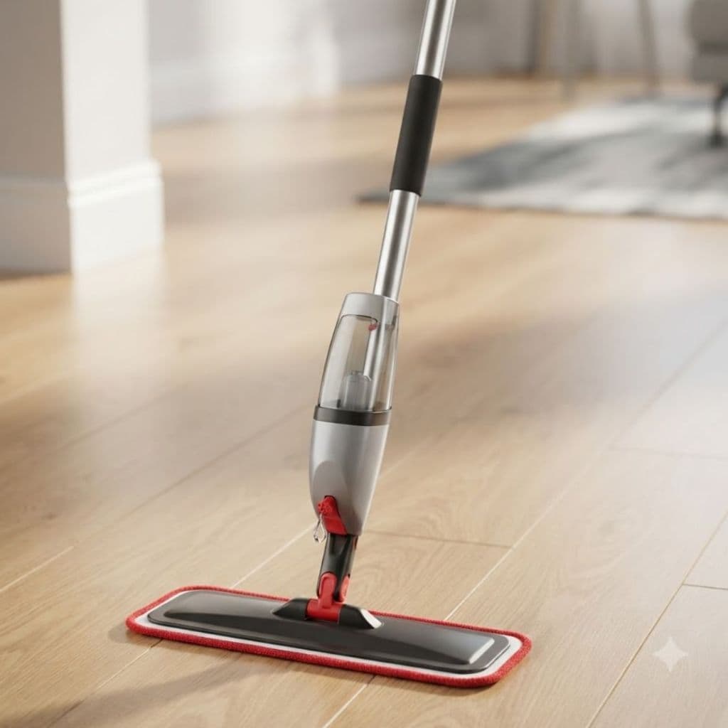 Mop Spray Com Reservatório Economia Água Praticidade Limpeza Ágil Pisos