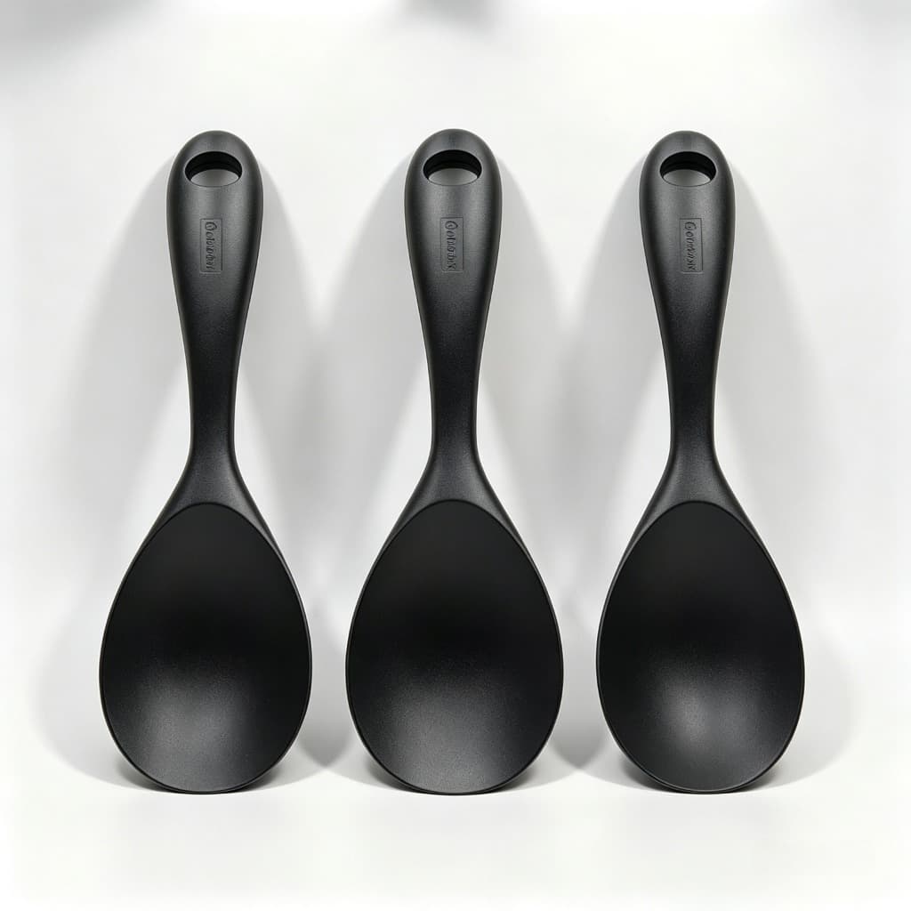 Kit Colher de Silicone Preta Belakaza C/03 Unidades