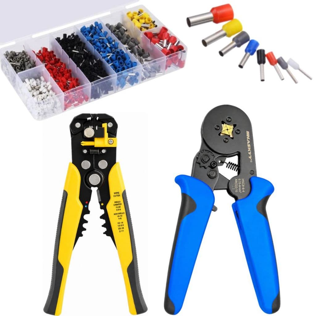 Kit Alicate Crimpador Decapador + 1900 Terminais