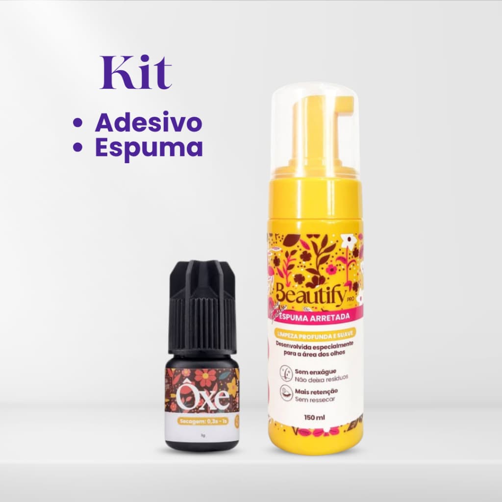 Kit Espuma Beautify + Cola Ôxe Beautify Norte Nordeste Retenção