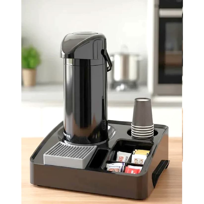 Kit Bandeja Organizadora Servere I + Garrafa Térmica Pressão Verona 1 Litro - Unitermi