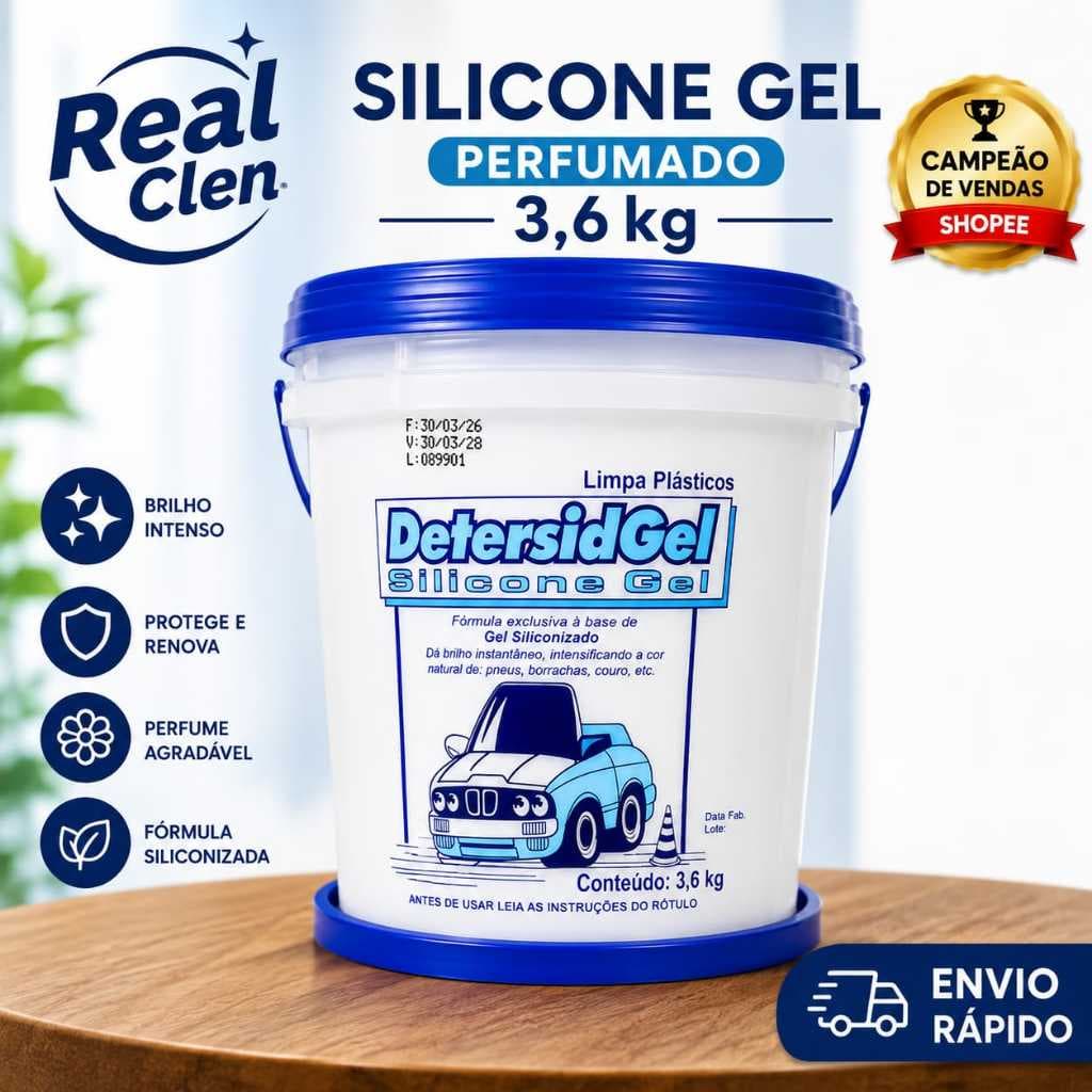 Silicone Gel Perfumado 3,6kg Para Painel e Plastico Automotivo (Detersid)