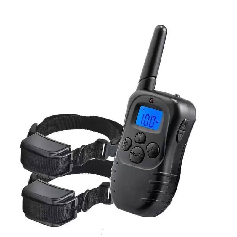 Treinador Remoto para Cães com Coleira Ajustável, Recarregável via USB, Estimulação Segura, Alcance de 100m