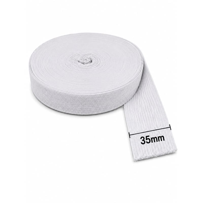 Elástico de embutir 35mm (Rolo c/ 25 metros) ENVIO IMEDIATO!!