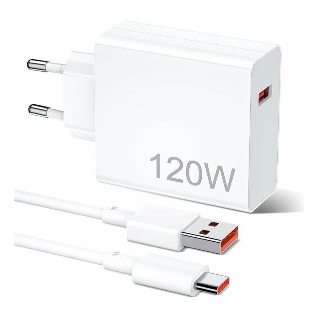 Carregador 120w Super Turbo Cabo 6A USB Tipo C 1 Metro Fast Charger Para Redmi Note 11 12 13 14 15 Poco X5 X6 X7 F4 F5
