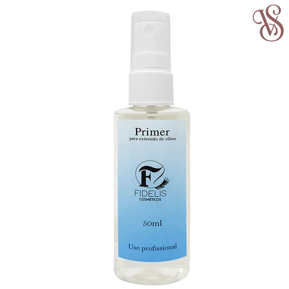 Primer Preparador Limpador Fidelis 50ml Extensão de Cílios Sobrancelha