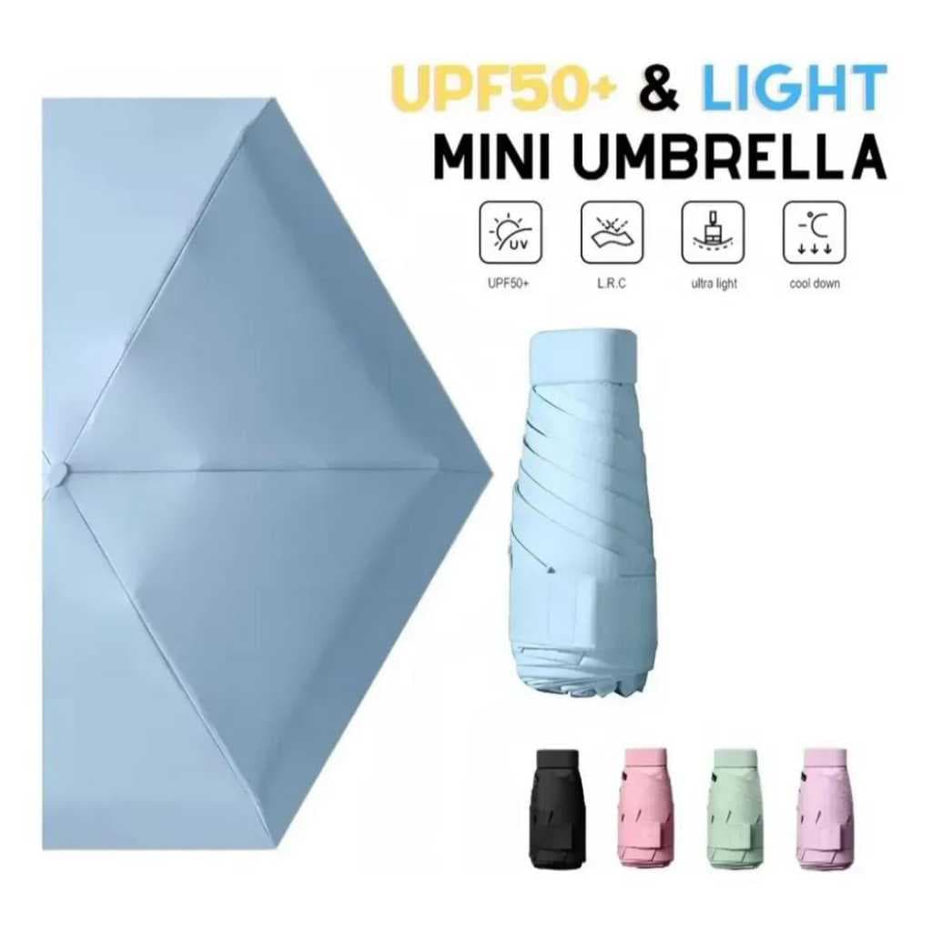 Mini Guarda-Chuva Dobrável Sombrinha Compacto – Proteção UV | Cabe na Bolsa
