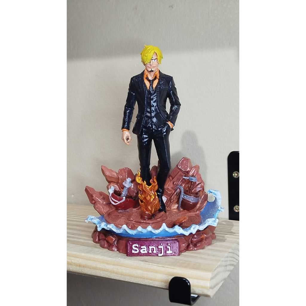 Boneco Sanji One Piece – Action Figure 3D para Colecionadores - Pintado a mão