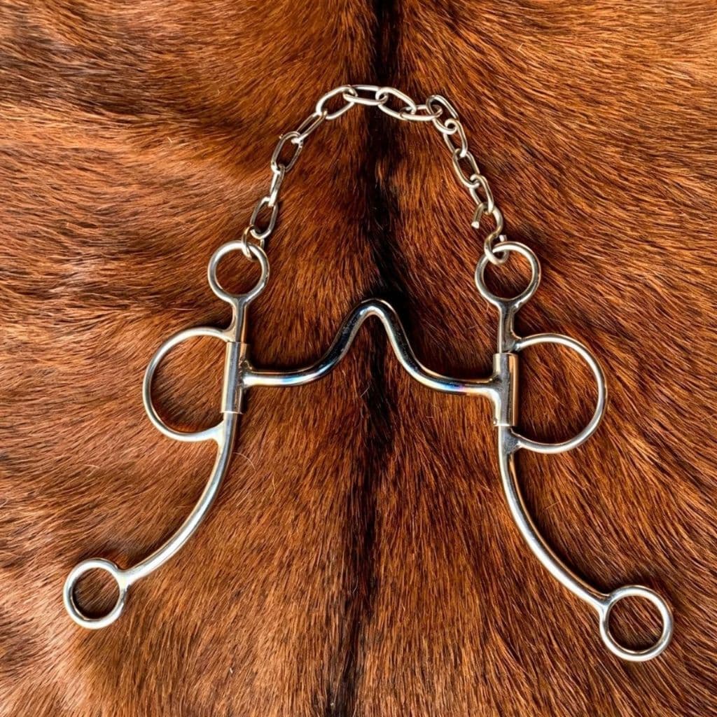 Embocadura Freio Bridão 4 rédea bocal alto Inox Para Cavalos