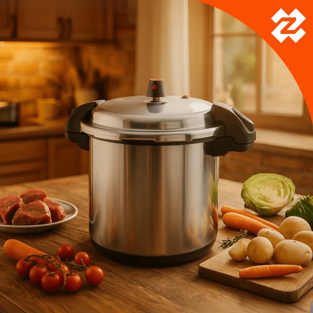 Panela de Pressão Profissional 24 Litros Fechamento Externo Grande Industrial Feijão Feijoada