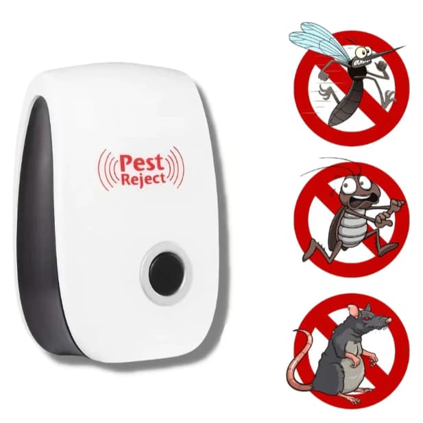 Repelente Eletrônico Ultrassônico Anti Mosquito Tomada Silencioso Sem Fumaça Sem Cheiro