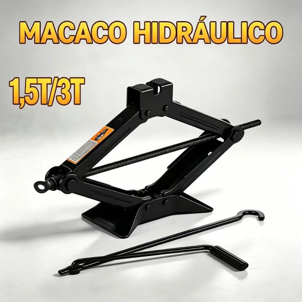 Macaco Sanfona Universal de Carro Suporta 1,5T e 3T Reforçado Para Carro Resistente Seguro Compatível