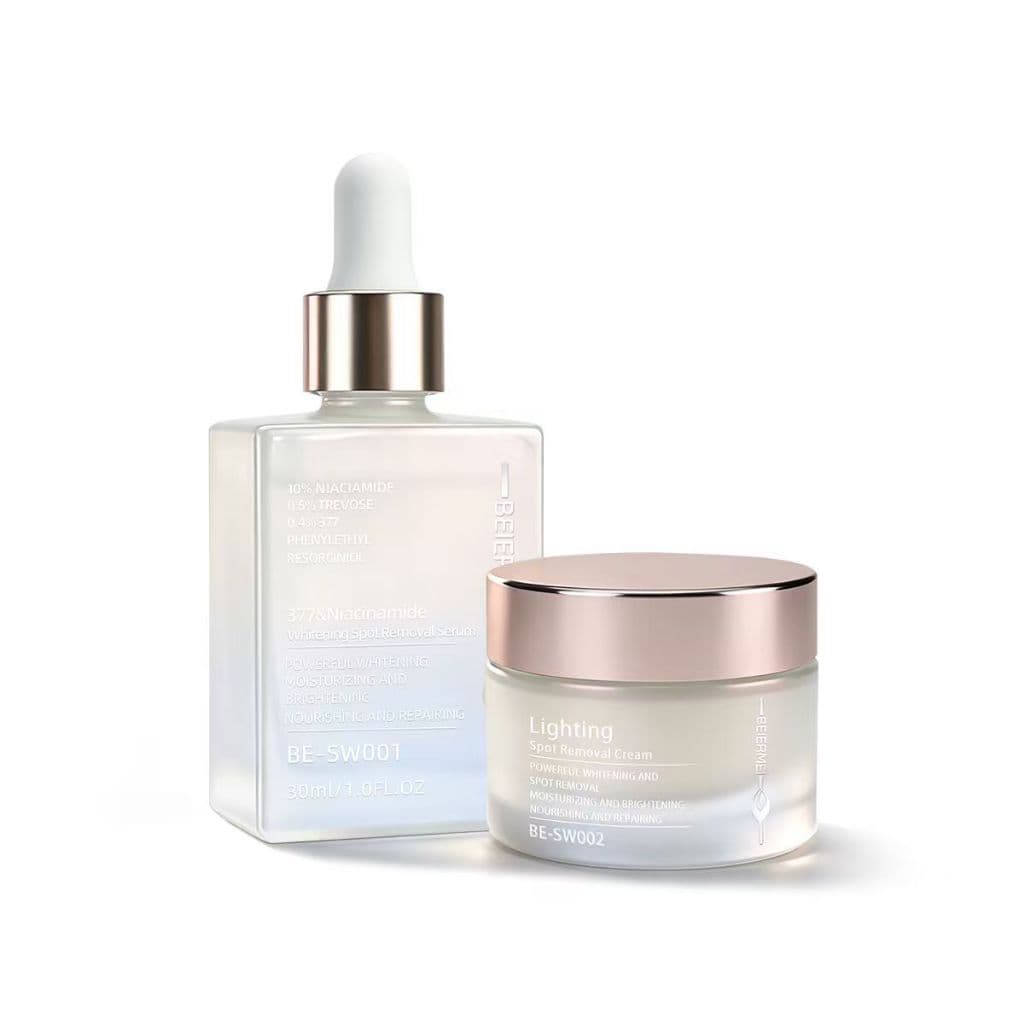 BEIERMEI KIT 2 Sérum Facial e Creme Melhora Os Poros , Ilumina O Tom Da