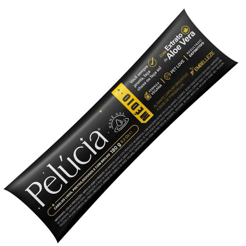 Alisante Henê Pelúcia 180g - Alisa, Pinta de Preto, Dá Brilho