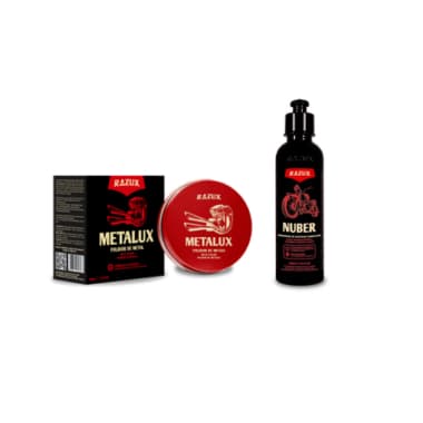 Kit Restauração Moto Razux Nuber Plásticos + Metalux Escapamento