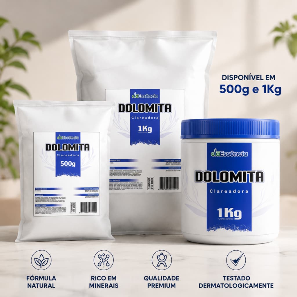 Dolomita Clareadora de manchas (skincare) todos tipos de pele