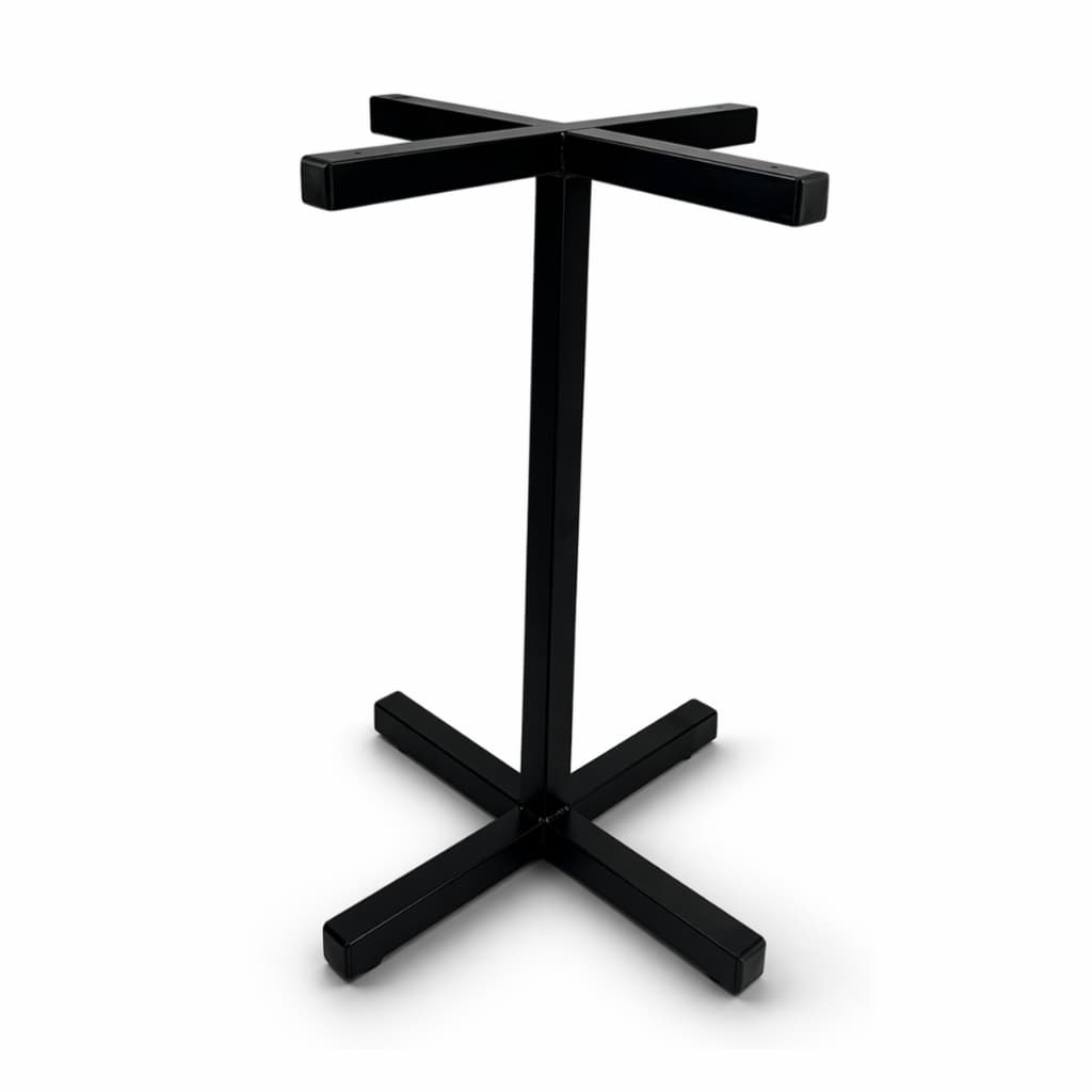 Kit 4 Bases de Mesa Pé Apoio Estilo Suporte Industrial Resistente p/ Mármore e Vidro