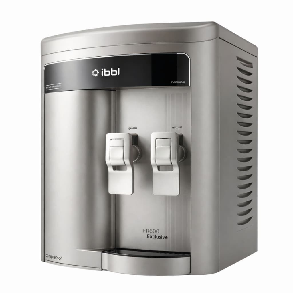 Purificador de Água IBBL FR600 Exclusive 127V com Compressor Prata Água Gelada e Natural Filtro CZ+7 Original