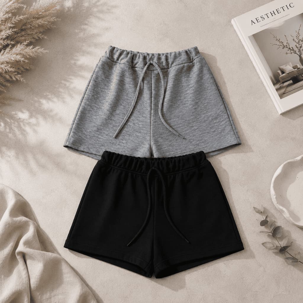 Shorts Feminino Moletom Soltinho Cintura Alta - Leve e Confortável