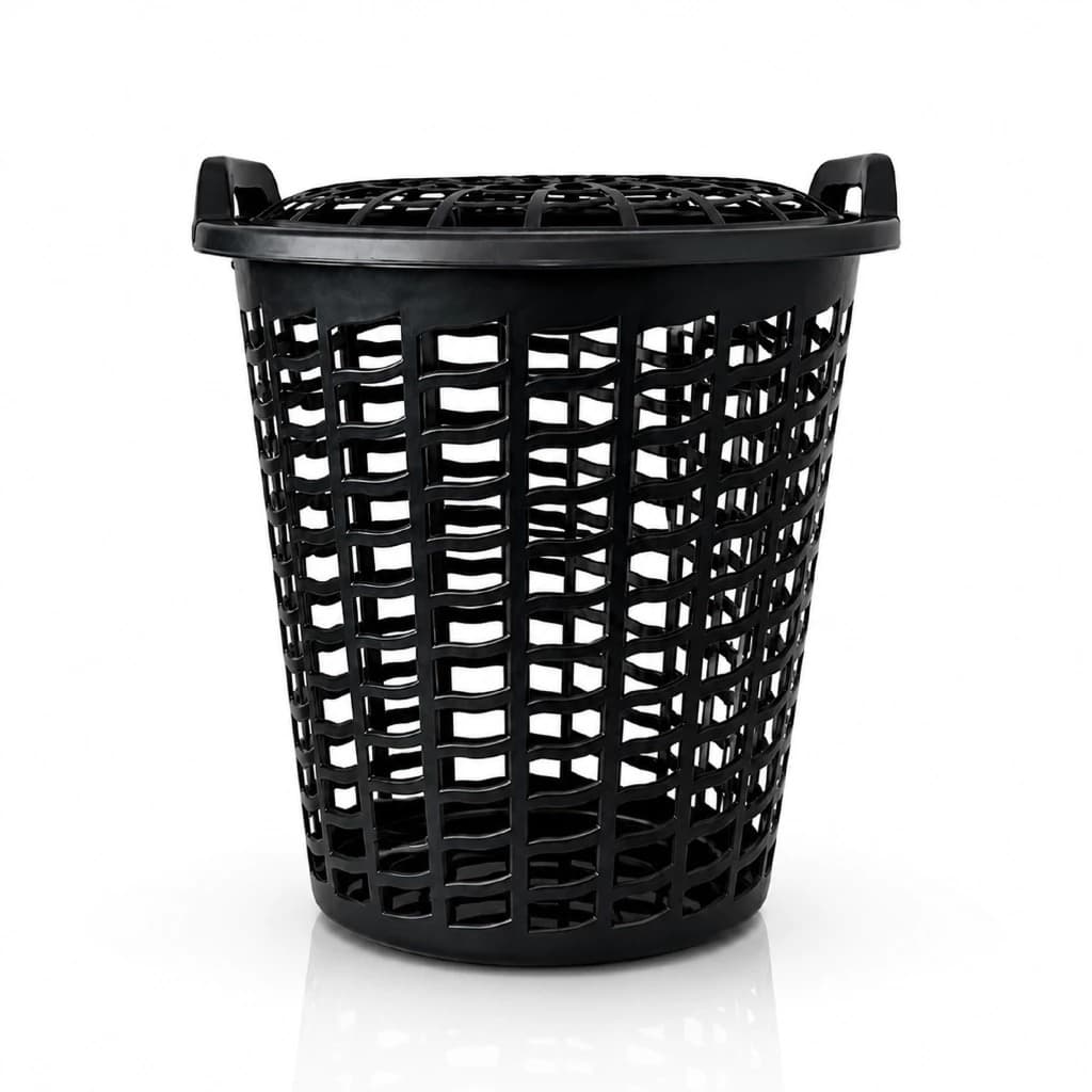 Cesto Telado Preto 30L – O Aliado Perfeito na Rotina de Lavagem
