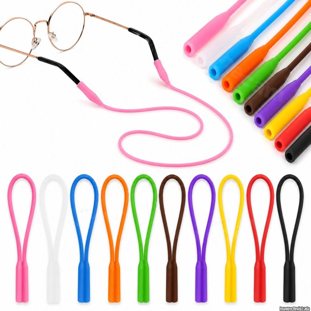 Cordão De Silicone Salva-Óculos Adulto Infantil Anti-Queda Todos Modelos De Oculo Super Confortavel