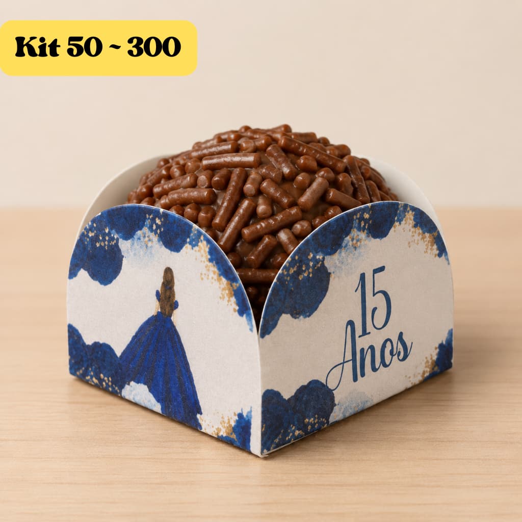 Forminha para Doces 4 Pétalas Tema 15 anos | Forminhas de Doces | Aniversario 15 anos