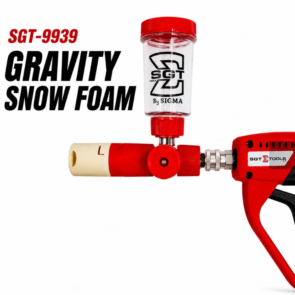 Canhão de Espuma Snow Foam SGT-9939 Gravity Sigma Tools Conexão Rápida 1/4" Limpeza Automotiva Carro