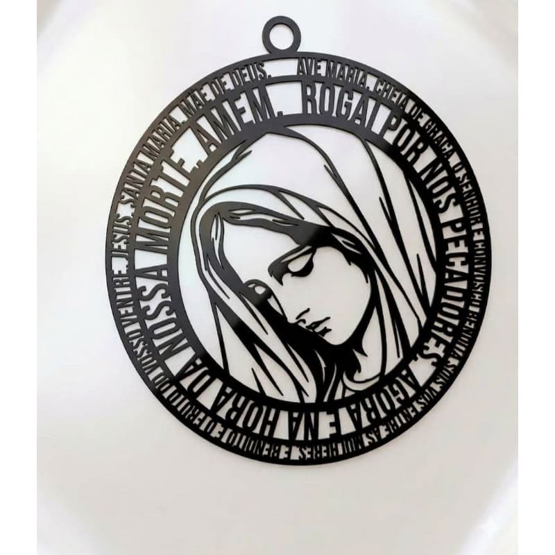 Enfeite Placa decorativa de parede Ave Maria minimalista moderna Ave Maria