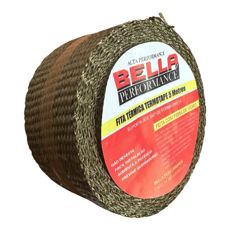 Fita Manta Térmica Termotape Titanium Para Escapamento Carro e Moto 05 Metros 5 m