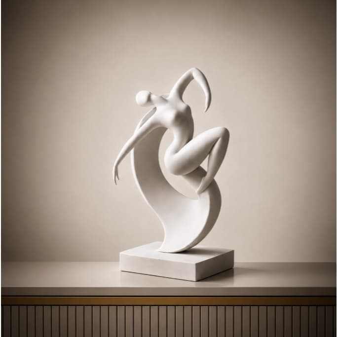 Estátua Escultura de Dança Minimalista Peça Moderna Decorativa Elegante Sofisticada