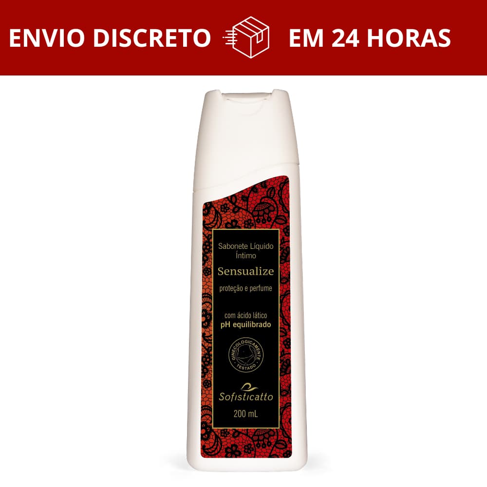 Sensualize Sabonete Íntimo Líquido Proteção e Perfume com Ácido Lático 200Ml - Sofisticatto