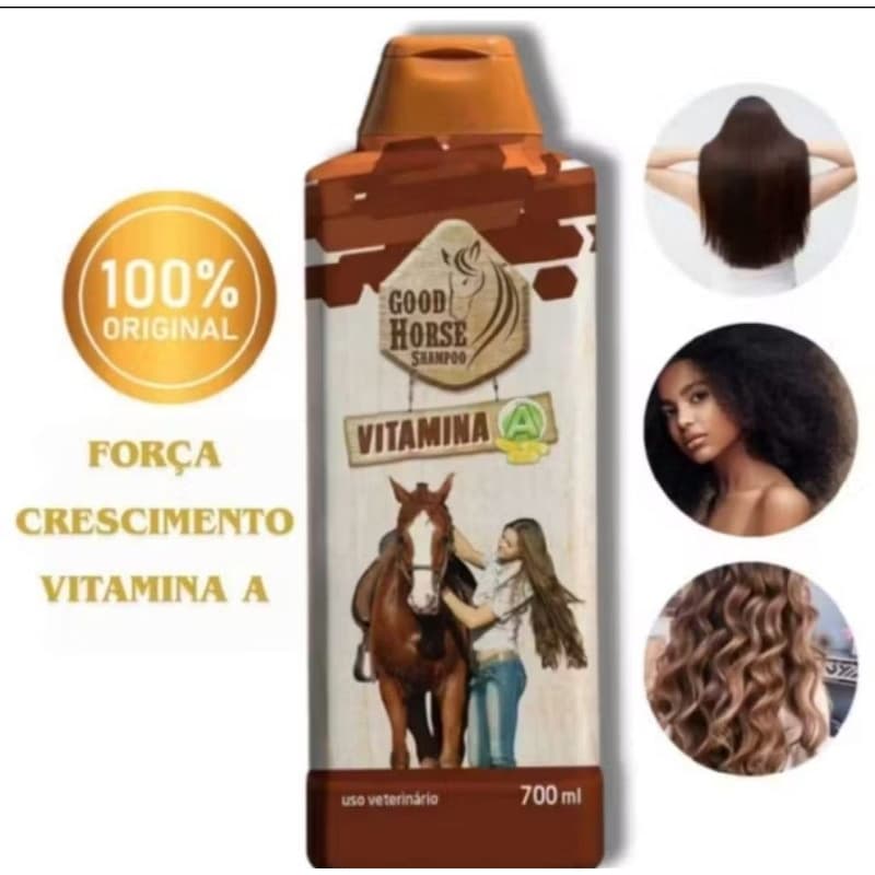 Shampoo de Cavalo Good Horse 700 ml com Vitamina A Crina Pet