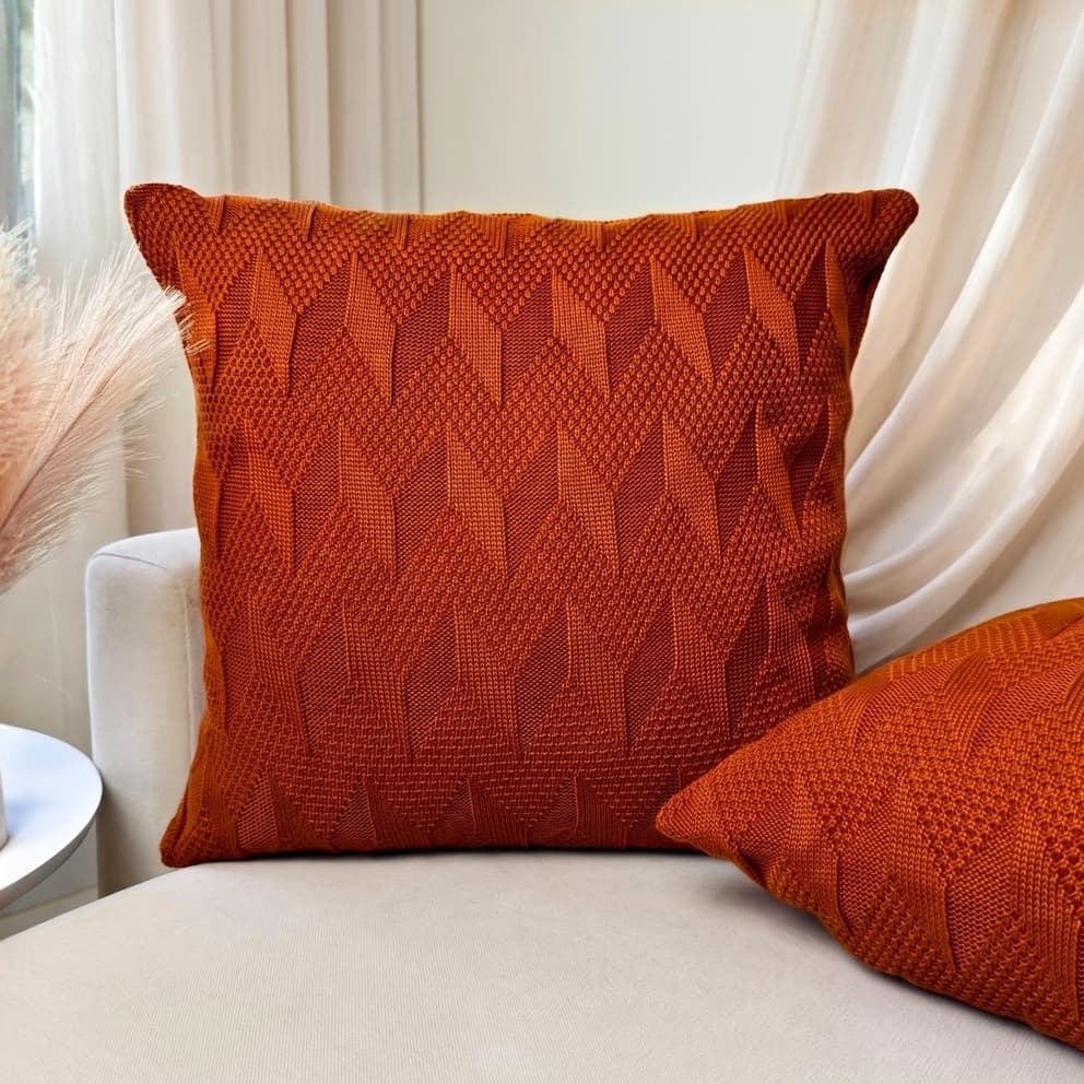 Capa almofadas tricot 45x45 sofa decoração para quarto premium boho chic