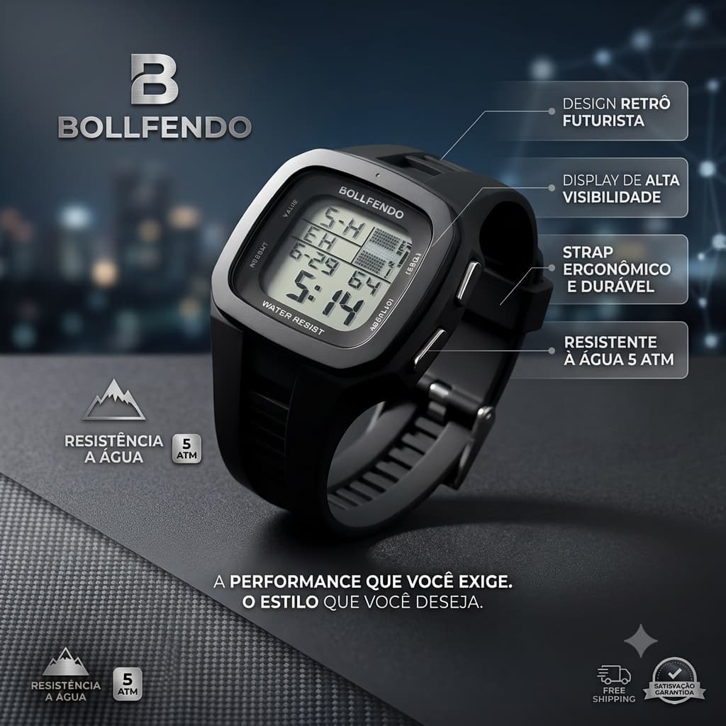 Relógio Digital Esportivo Unissex Academia Corrida Natação Sport