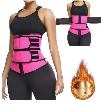 Cinta Modeladora Sweat Corset Efeito Sauna Afina Cintura Queima Gordura Treino Fitness