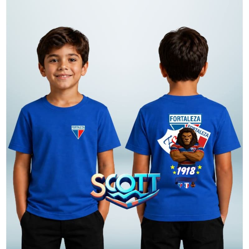 CAMISETA INFANTIL TORCEDOR DO FORTALEZA 100% ALGODÃO UNISSEX
