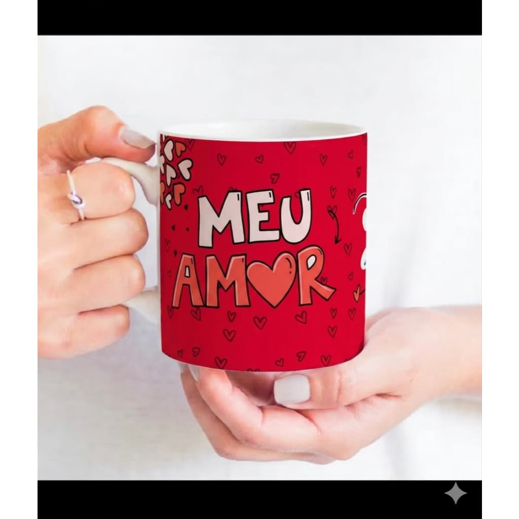 Caneca Presente para Casal Artes Romântica Dia Dos Namorados Cerâmica