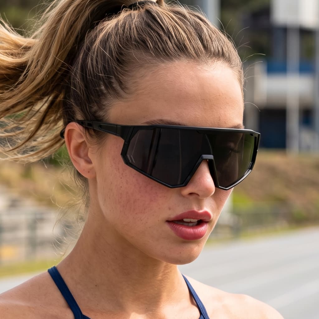Óculos de Sol Esportivo Polarizado Escuro Premium Corrida Beach Tennis Pace uv400 Masculino Feminino