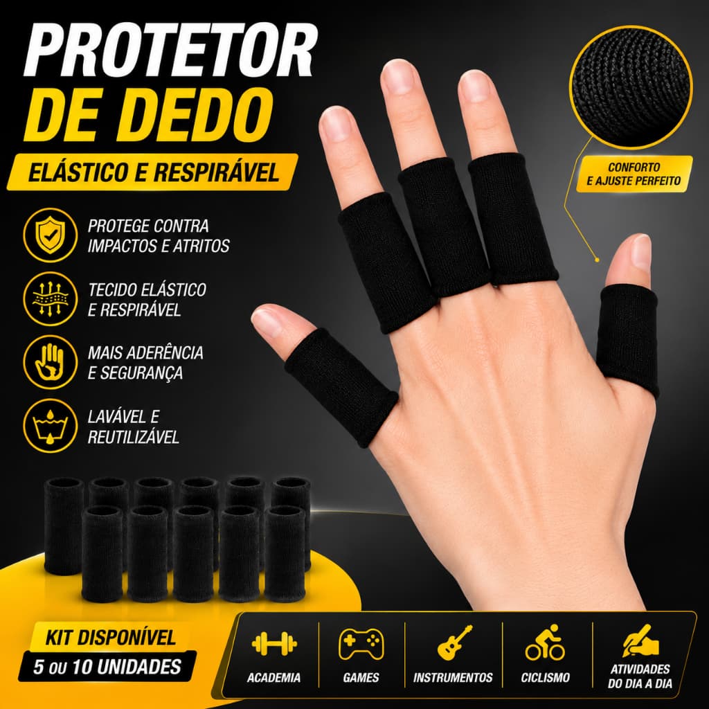 Dedeira Para Volei Protetor Elástico Basquete Gamer Academia