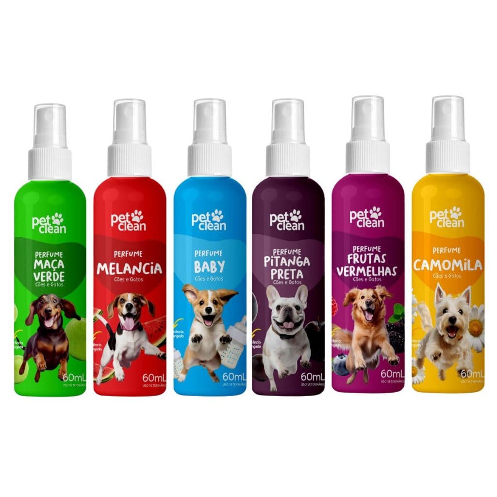 Perfume Pitanga Preta Pet Pet Clean 60 ml para Cães e Gatos