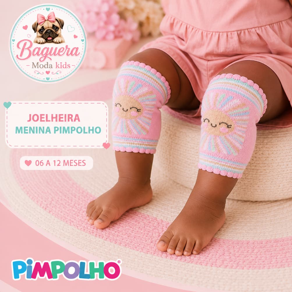 JOELHEIRA PIMPOLHO ANTIDERRAPANTE MENINA 6/12MESES