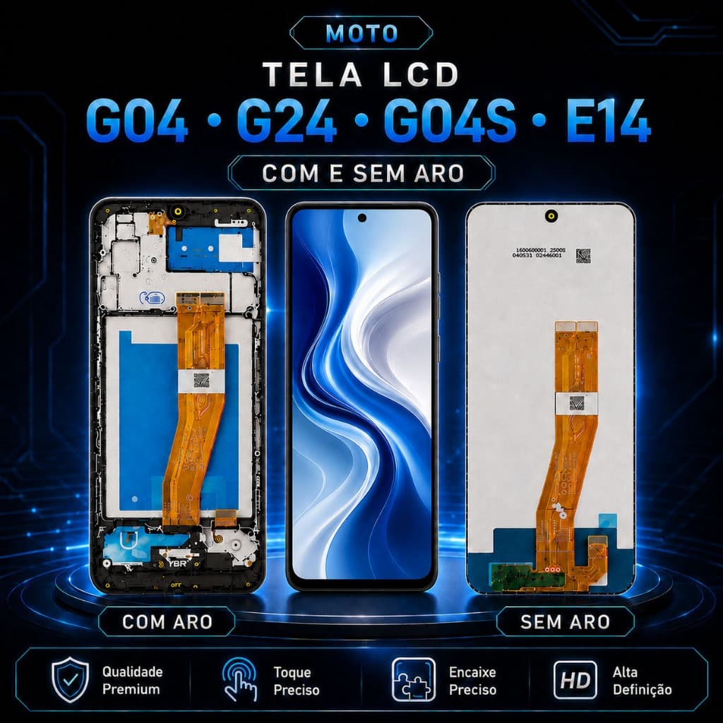 Display LCD Touch Motorola Moto G04 G04S G24 E14 Tela de Reposição Premium